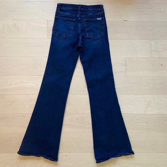 Joes Womens Flared Jeans high rise dark blue stretchy denim Size 26 - Picture 2 of 12